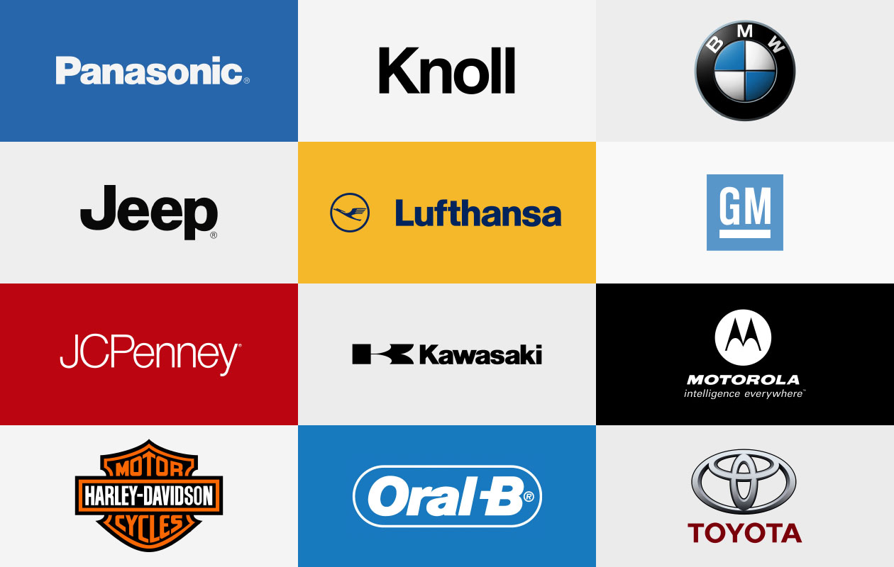 Brand Logos using Helvitica via https://www.graphicpear.com/wp-content/uploads/2017/10/Helvetica-Brand-Logos.jpg